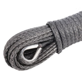 6MM x 15M Dyneema Winch Marine Rope Synthetic strap 4WD Boat Recovery BLK